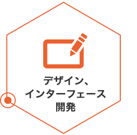 デザイン、インターフェース開発